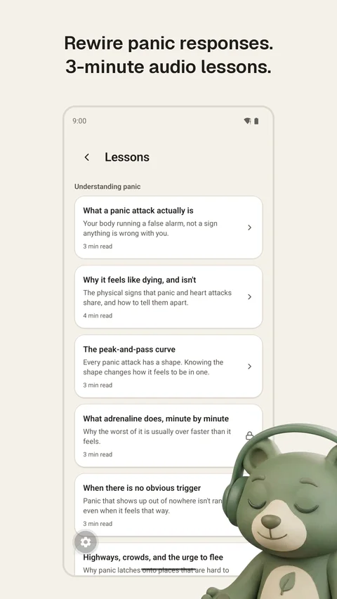 Ballast Audio Lessons Screen